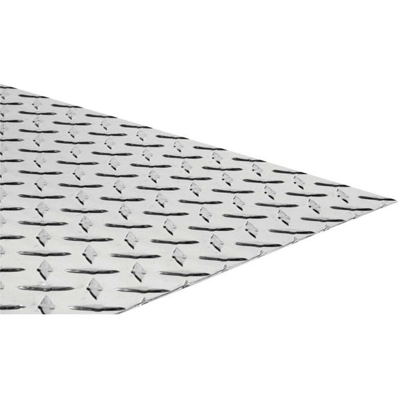 SteelWorks 0.07 in. X 12 in. W X 24 in. L Bright Aluminum Diamond Tread Plate