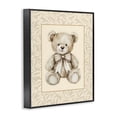 thumbnail image 2 of Stupell Industries Farmhouse Beige Teddy Bear and Border Black Framed Giclee Art, 11 x 14, by LSR Design Studio, 2 of 8