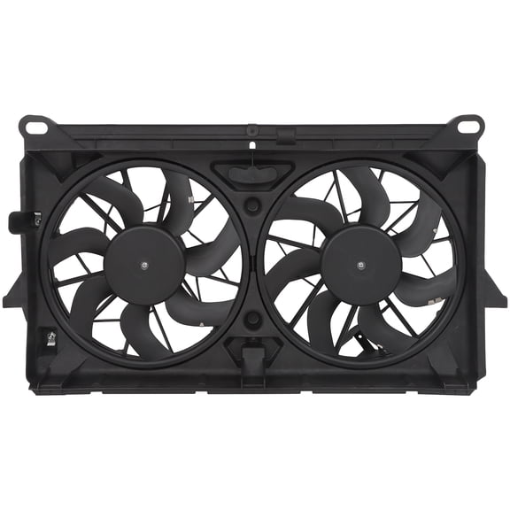 ECCPP Engine Radiator Cooling Fan Assembly 2-Pin Dual Fan for Chevy for Tahoe 2007-2014 for Chevy for Silverado 1500 2007-2013 620-654