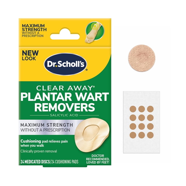 Eliminador de verrugas Dr. Scholl's Clear Away Plantar 24 tratamientos