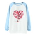 thumbnail image 4 of Meichang Sweatshirts pour Femmes Sweatshirt de la Saint-Valentin Femmes Sweatshirt Graphique Cœur Manches Longues Col Rond Pull de Vacances en Solde Cadeaux de la Saint-Valentin, 4 of 4