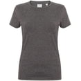 thumbnail image 1 of Skinni Fit- Camiseta de manga corta elástica y suave para mujer (Carbón Jaspeado), 1 of 2
