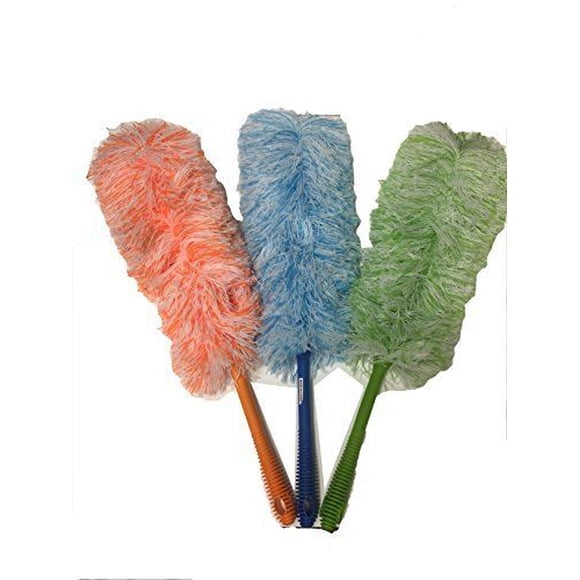 Chenille Microfibre (Couleurs Assorties) Dépoussiéreur - Lot de 3