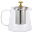 thumbnail image 4 of LEEYNEER Clear Glass Tea Pot With Spout Glass Tea Kettle Home Heat-resistant Teapot, 4 of 8