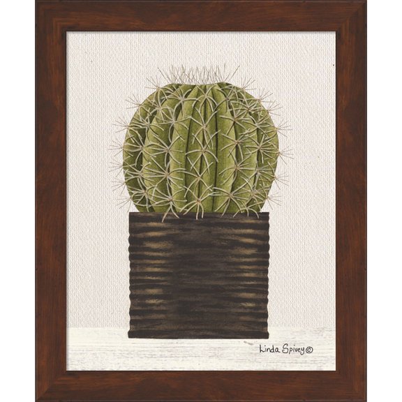 Great Art Now Potted Cactus by Linda Spivey, Framed Wall Art, 14W x 17H