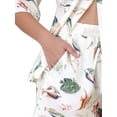 thumbnail image 5 of DARING DIVA Women's 2 Pieces Beach Outfits Printed Button Down Shirt and Shorts XS White, 5 of 6