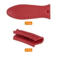thumbnail image 3 of 4pcs Cast Iron Skillet Handle Cover, Silicone Hot Handle Holder, Nonslip Heat Resistant for Frying Pan Red, 3 of 6