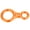Orange, variant on BIMZUC 35KN Figure 8 Rope Descender Rappel Ring Rock Climbing Rescue Gear, Aluminum Alloy Belay Device for Rappelling Mountaineering, Gold, 14.5x7.5 cm / 5.7x2.9 inches, 124g / 4.37oz