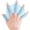 Blue-a-pair, variant on Silicone Swimming Fins Flipper Men Women Child Swim Pool Sport Professional Training Finger Hand Webbed Gloves Paddles Equipment