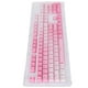 thumbnail image 3 of 104 Uds. Tapas de teclas proceso de teñido blanco rosa apariencia mate teclas PBT para teclado mecánico de 61/87/104 teclas, 3 of 5
