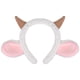 thumbnail image 1 of Diadema con orejas de oveja y cuernos, estilo caricatura, para disfraces y cosplay., 1 of 8