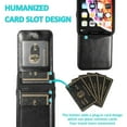 thumbnail image 6 of Entronix Wallet Case Compatible with iPhone 16 Pro Max, Card Holder Flip Cover, Red, 6 of 7