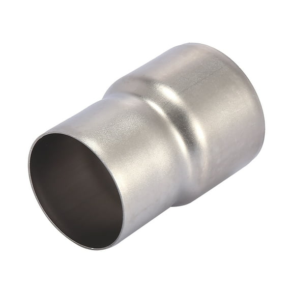 Unique Bargains 51-60mm 2.0"-2.4" Motorcycle Exhaust Pipe Connector Stainless Steel Reducer Titanium Tone