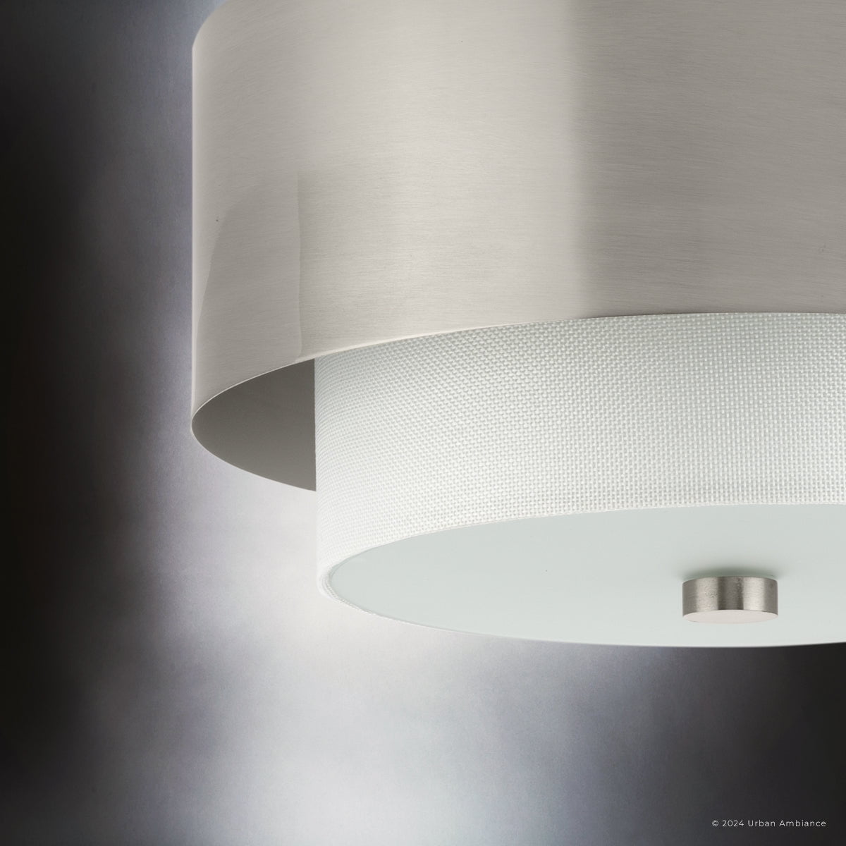 Luxury Modern Ceiling Light, Brushed Nickel, UHP4850