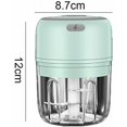 thumbnail image 2 of Mini Hachoir Alimentaire, Coupe-Légumes Électrique Portable Sans Fil Vert 100ml, 2 of 5