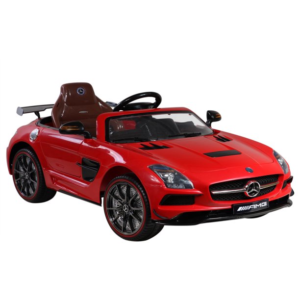 Licensed Mercedes Benz Sls Amg 12v Kids Battery Powered Ride On Car Red Walmart Com Walmart Com