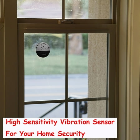Doberman Security Home Office Security Slim Wireless Door Window Vibration Burglar Alarm Alert Sensor