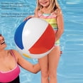 thumbnail image 2 of Pelota de playa, pelota de playa inflable de cuatro colores, pelota de piscina inflable construida para el futuro, 2 of 8