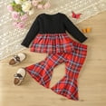 thumbnail image 5 of Gibobby Toddler Infant Baby Girl Clothes 12 24 Months 2T 3T 4T Long Sleeve Letter Romper Hooded Pants Outfits Set(18-24 Months,Red), 5 of 8