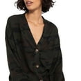 thumbnail image 4 of Social Standard by Sanctuary Women's Long Sleeve Button Up Daytripper Cardigan (Mother Nature Camo, M), 4 of 5
