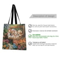 thumbnail image 2 of Canvas Tote Bag for Women Girls Design Print Flower-festooned Friends Tote, 2 of 8