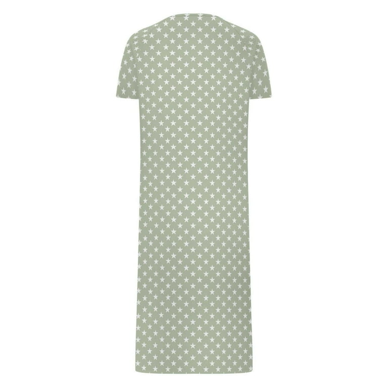 cotton knit house dresses Casual Nights Snap Front Housecoats for women | House Dresses With Pockets | Summer Dusters For Women | Lightweight Post-Surgery Wear & Lounging | Cotton Poly Knit