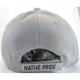 thumbnail image 2 of Native Pride Wolf Men's Adjustable Baseball Cap (S1-Gray), 2 of 3