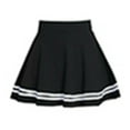 thumbnail image 6 of Skymirror Women Fashion Solid Color High Waist Stripe Pleated A Line Mini School Skirt, 6 of 6
