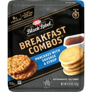 HORMEL BLACK LABEL BREAKFAST COMBOS Pancakes with Sausage and Syrup, Refrigerated, 4.33 oz Microwaveable Tray