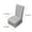 Gray, variant on Household Cotton Linen Chair Cover - Dining Room Stretch Chair Slipcover With Skirt Kitchen Seat Protector Wedding
