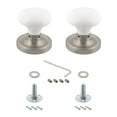 thumbnail image 7 of Nostalgic Warehouse Clawhi_Dp_Nk Vintage White Porcelain Dummy Door Knob Set - Bronze, 7 of 7