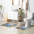 thumbnail image 6 of Yayeee Bath Rugs for Bathroom Floor Set of 2 Non Slip Fluffy Soft Absorbent Mat, Pink Floral Window, 6 of 7