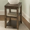 thumbnail image 2 of Pemberly Row Medium Transitional Wood Chair Side Table in Brown, 2 of 6