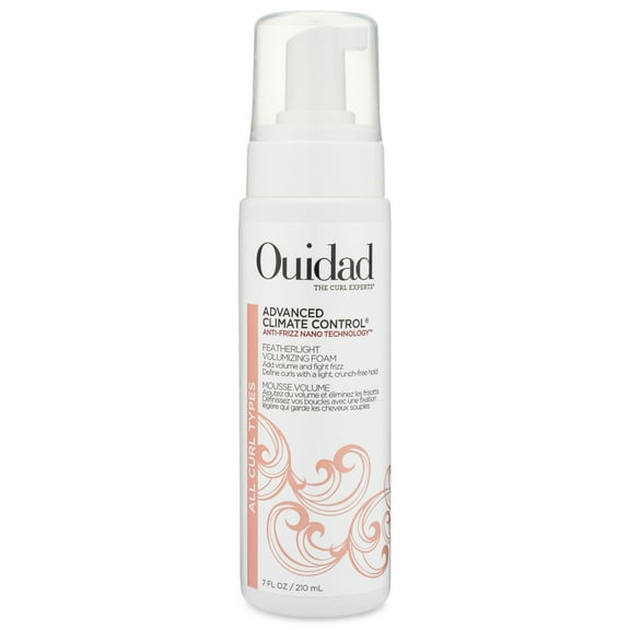Ouidad Advanced Climate Control Volumizing Foam - 7 fl oz, Lightweight Hair Styling Foam