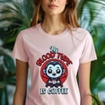thumbnail image 5 of My Blood Type Is Coffee Shirt – Cute Vampire Halloween Coffee Tee for Adults, Light Pink, Size L, 5 of 6