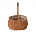 thumbnail image 1 of Bookk Handmade With Handle For Home Arrangement Dry Green Woven Storage Wedding Garden, 1 of 6