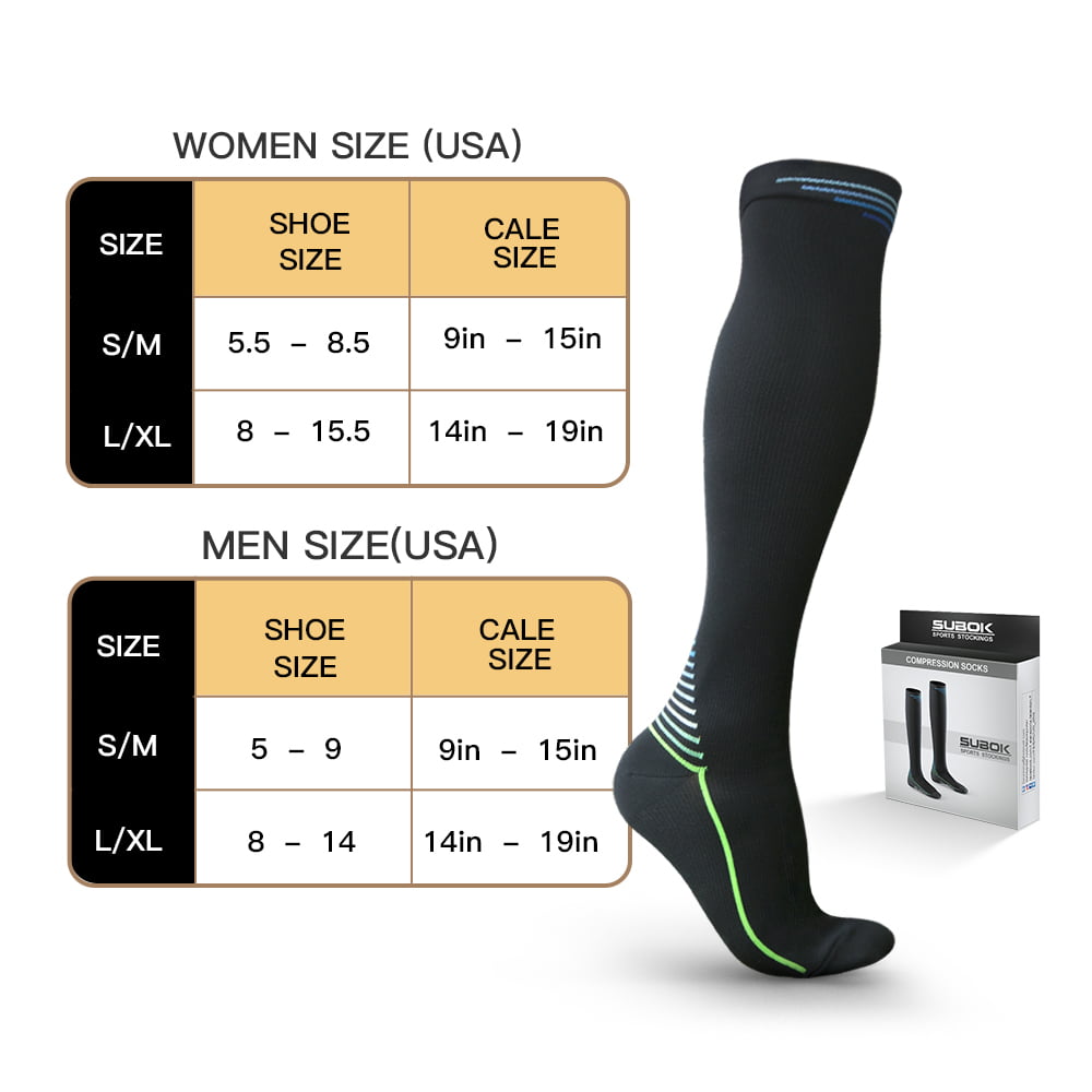 GUUMOR Mens Womens Soccer Socks 1 Pack 5 Pack Knee High Towel Bottom Compression Running Socks Plain Color