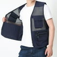 thumbnail image 5 of Men's Multi-Pocket Cargo Vest Lightweight Casual Full Zip Tank Coat for Outdoor Work, Fishing, Travel & Photography, 5 of 7