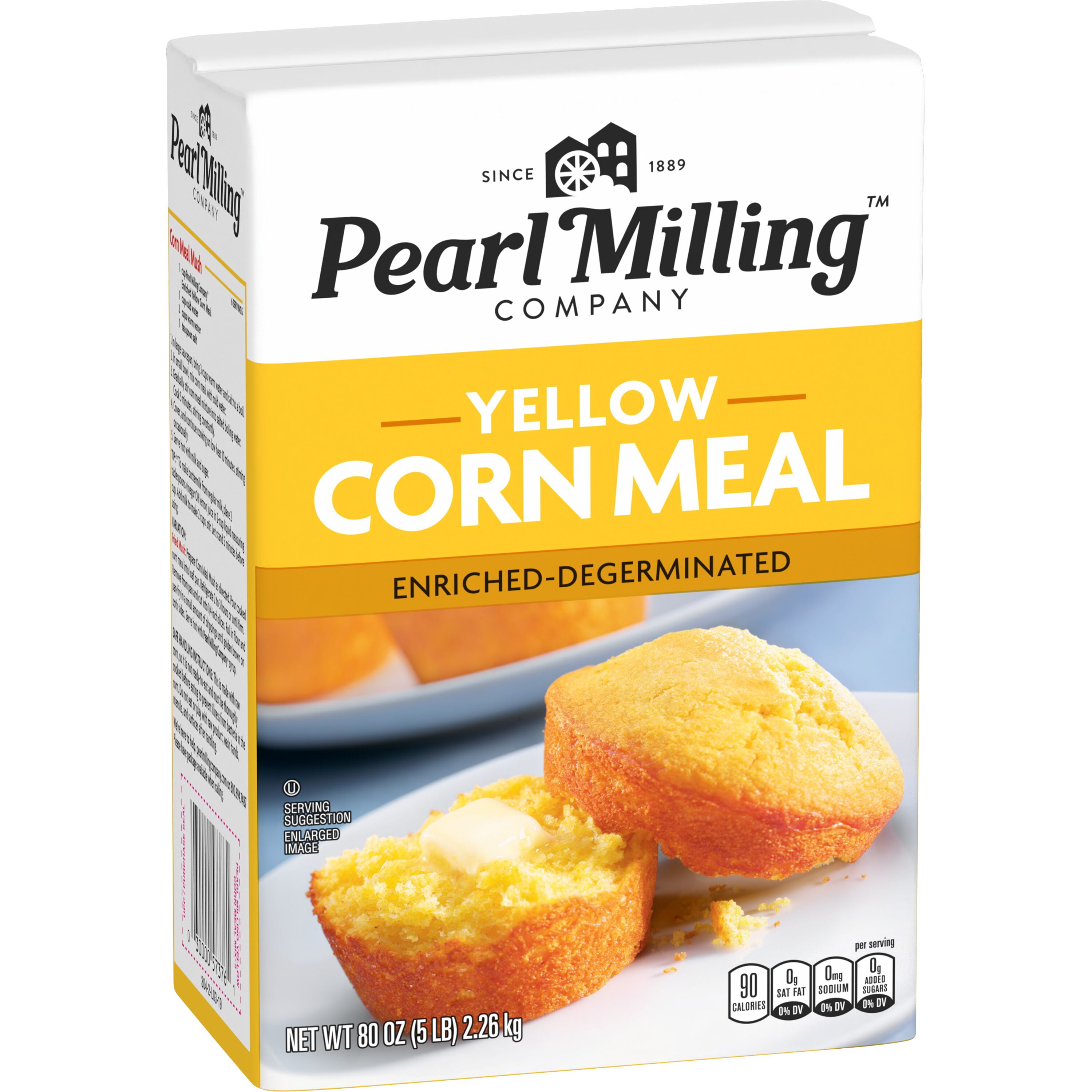 (8 pack) Pearl Milling Company Yellow Corn Meal, 80 oz