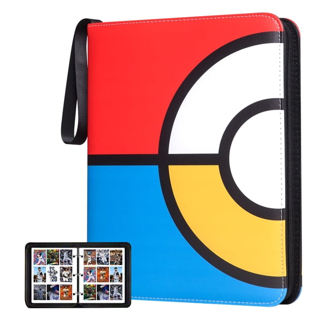 Álbum para cartas coleccionables RIRDGLSY, 55 fundas, 990 cartas, cuero PU
