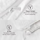 thumbnail image 5 of Juego de Funda de Edredón Bedsure Lujo Tejido Waffle King Size Blanco, 5 of 8