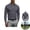 Dark Gray, variant on Clossjun Mens Long Sleeve Polo Shirts Relaxed Fit Dress Button Golf Shirt Athletic Breathable Blouses Fashion Casual Tops For Men Work Outgoing Navy XL