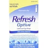 Refresh Optive Lubricant Eye Drops Single Use Vials Preservative Free 60 ct