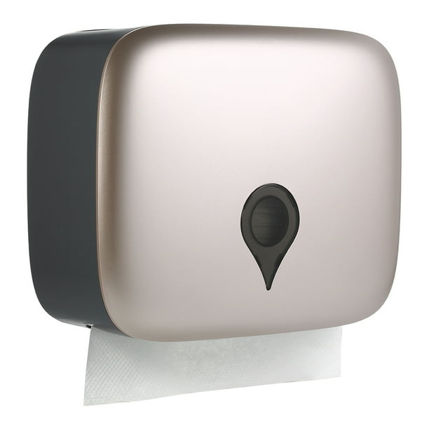 Dispensador de papel,Dispensador de toallas de mano plegado en C montado en la pared Soporte para di Tomshoo Dorado champagne