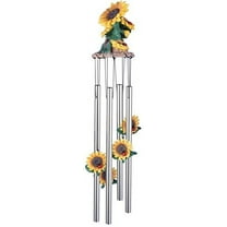 StealStreet SS-G-41805 Wind Chime Round Top Sunflowers Hanging Porch Garden Decoration Decor