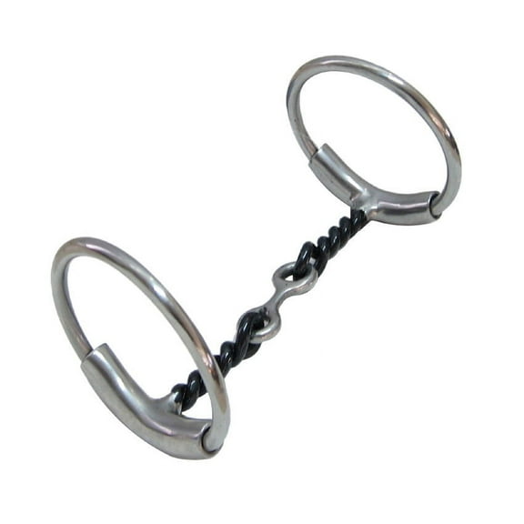 AJ Tack Sweet Iron Dog Bone Twisted Wire Bit