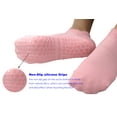 thumbnail image 4 of Yoga Socks, 2pcs Pilates Grip Socks Non-Slip Socks for Yoga, Barre, Sports Home Slipper Socks Barefoot Workout Pregnant Crew Socks (Light Pink), 4 of 4
