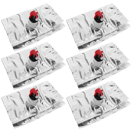 Reusable Wine Bag with Spout for Beverage Storage Assorted Color NY VMPET PE Material 6 Pieces