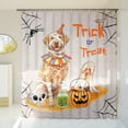 thumbnail image 3 of Trick or Treat Chesapeake Bay Retriever Funny Mummy Cosplay Pumpkin Candy Basket Shower Curtain Chessie Dog Lover Waterproof Bathroom Bathtub Curtain - 12016, 3 of 5