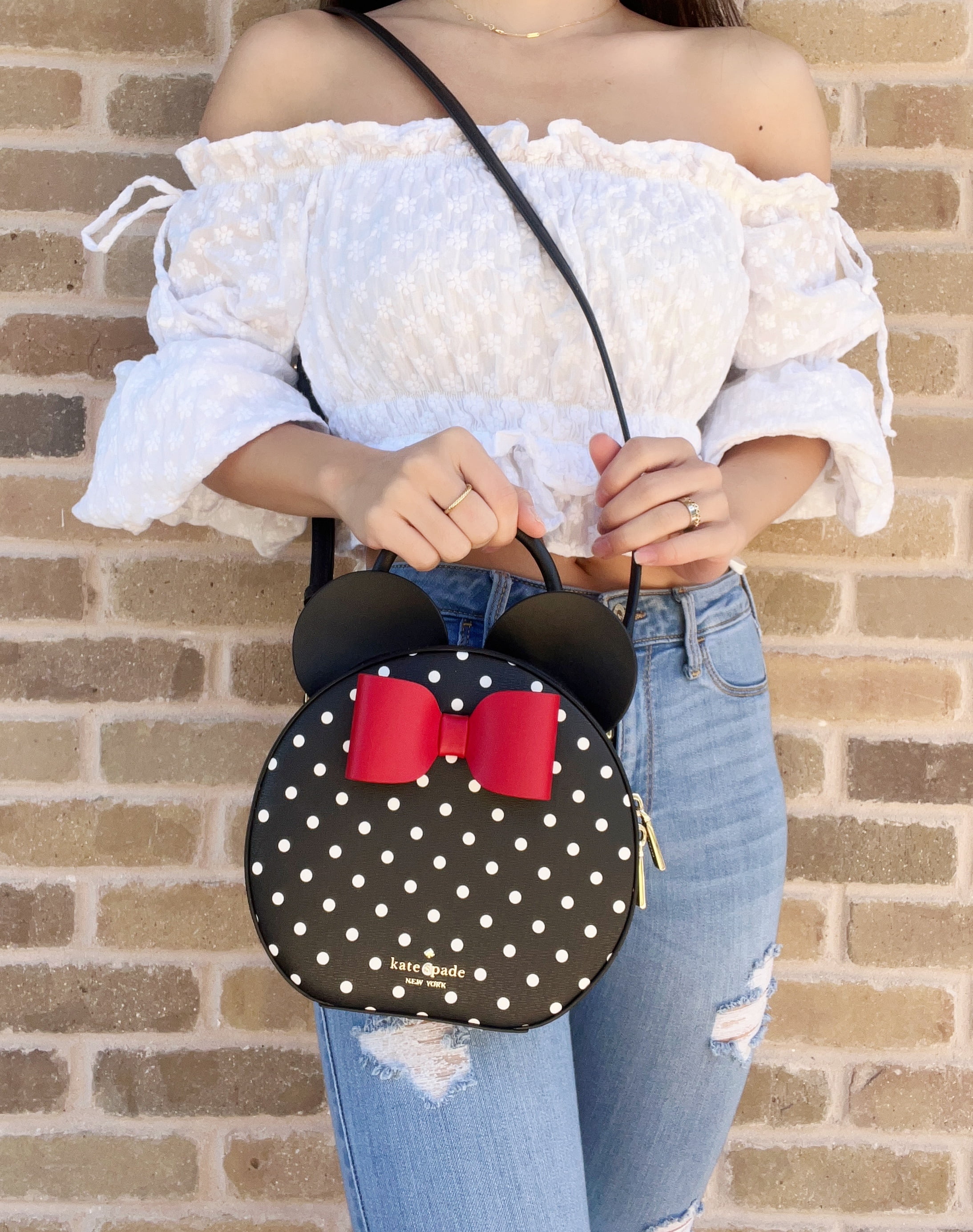 Kate Spade x Minnie Mouse Small Dome Crossbody Disney Pwr00246